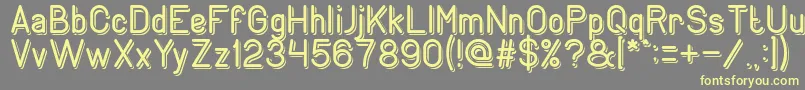 GENERATION Light Font – Yellow Fonts on Gray Background