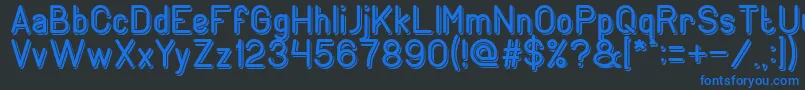 GENERATION Font – Blue Fonts on Black Background
