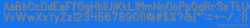 GENERATION Font – Gray Fonts on Blue Background