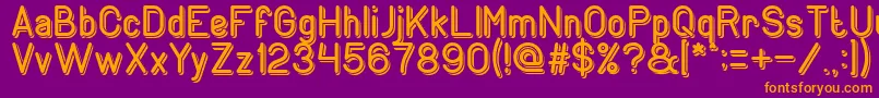 GENERATION Font – Orange Fonts on Purple Background