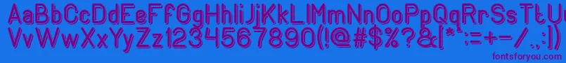 GENERATION Font – Purple Fonts on Blue Background