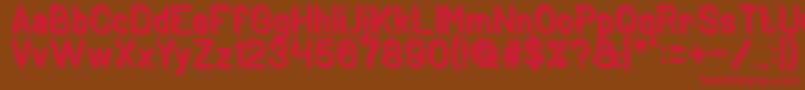 GENERATION Font – Red Fonts on Brown Background