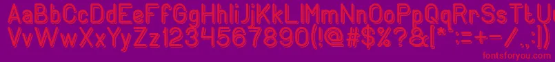 GENERATION Font – Red Fonts on Purple Background