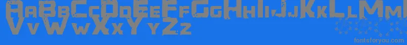 Generator REX Font – Gray Fonts on Blue Background