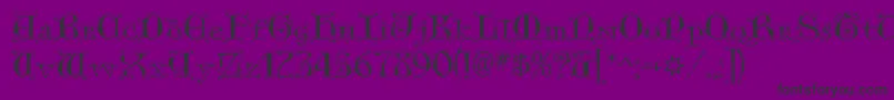 GenericUncialsSnowCapped Font – Black Fonts on Purple Background