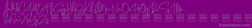 fuente genit demo – Fuentes Grises Sobre Fondo Morado