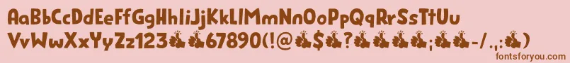 Más sobre la fuente Genki Desu DEMO fuente Genki Desu DEMO – Fuentes Marrones Sobre Fondo Rosa