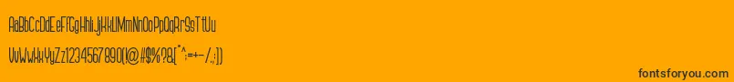 GENNARO Font – Black Fonts on Orange Background