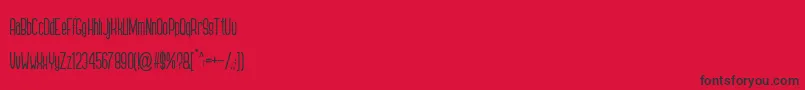 GENNARO Font – Black Fonts on Red Background