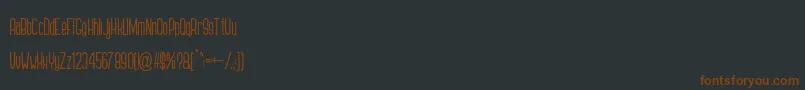 GENNARO Font – Brown Fonts on Black Background