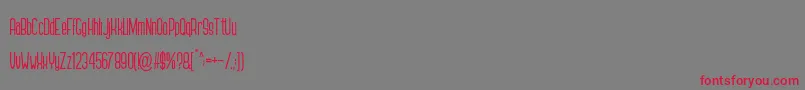 GENNARO Font – Red Fonts on Gray Background