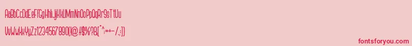 GENNARO Font – Red Fonts on Pink Background