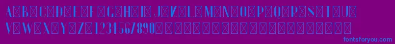 Gentleman PersonalUse Font – Blue Fonts on Purple Background