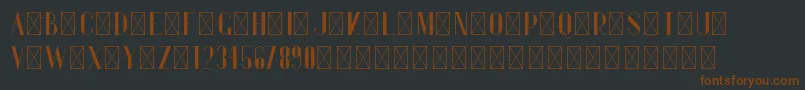 Gentleman PersonalUse Font – Brown Fonts on Black Background