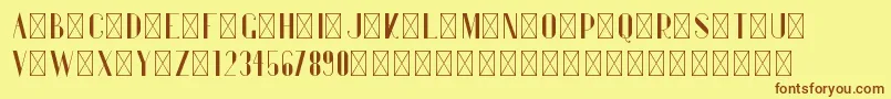 Gentleman PersonalUse Font – Brown Fonts on Yellow Background