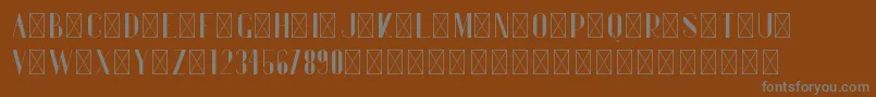 Gentleman PersonalUse-Schriftart – Graue Schriften auf braunem Hintergrund