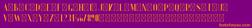 Gentleman PersonalUse Font – Orange Fonts on Purple Background