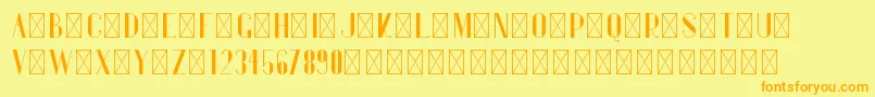 Gentleman PersonalUse Font – Orange Fonts on Yellow Background