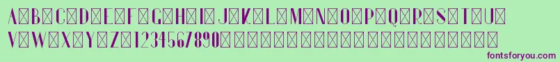 Police Gentleman PersonalUse – polices violettes sur fond vert