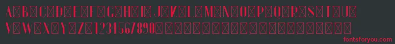 Gentleman PersonalUse Font – Red Fonts on Black Background