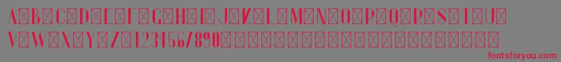 Gentleman PersonalUse-Schriftart – Rote Schriften auf grauem Hintergrund