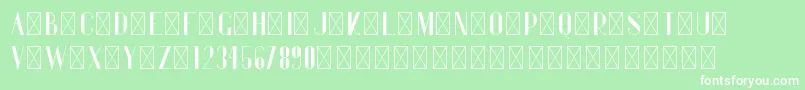 Gentleman PersonalUse-Schriftart – Weiße Schriften auf grünem Hintergrund