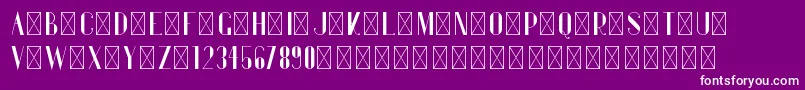 Fonte Gentleman PersonalUse – fontes brancas em um fundo violeta