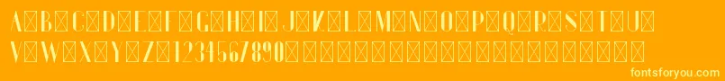 Gentleman PersonalUse Font – Yellow Fonts on Orange Background