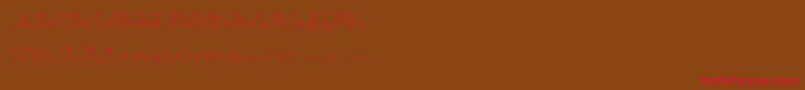 Gentleman Font – Red Fonts on Brown Background