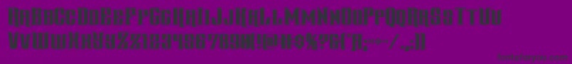 Weitere Informationen zur gentlemancaller-Schriftart gentlemancaller-Schriftart – Schwarze Schriften auf violettem Hintergrund