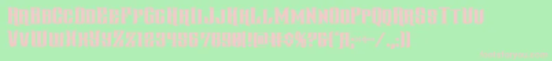 gentlemancaller Font – Pink Fonts on Green Background