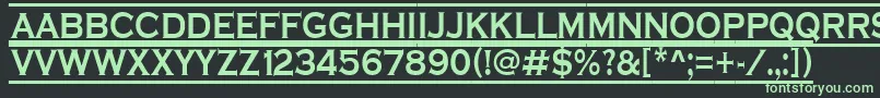 フォントCopper6 – 黒い背景に緑の文字