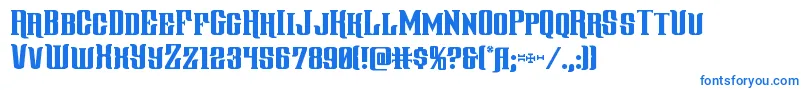 gentlemancaller-fontti – siniset fontit valkoisella taustalla
