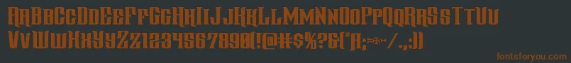 gentlemancaller Font – Brown Fonts on Black Background