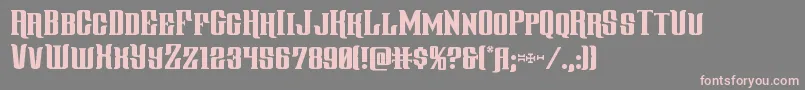 gentlemancaller Font – Pink Fonts on Gray Background