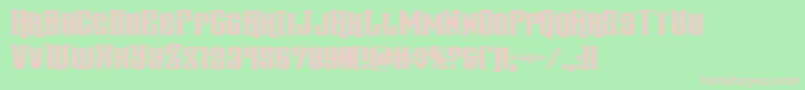 gentlemancaller Font – Pink Fonts on Green Background