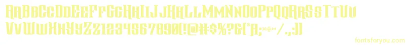 gentlemancaller-fontti – keltaiset fontit valkoisella taustalla