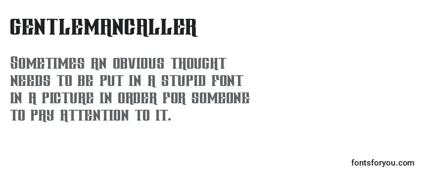 Gentlemancaller (127800) Font