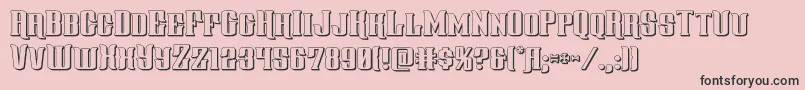 gentlemancaller3d Font – Black Fonts on Pink Background