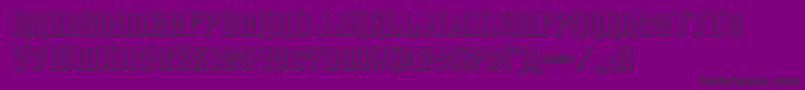 gentlemancaller3d Font – Black Fonts on Purple Background