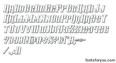 gentlemancaller3dital font – inverted Fonts