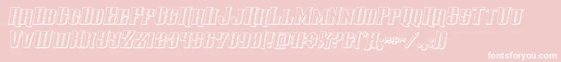 gentlemancaller3dital Font – White Fonts on Pink Background