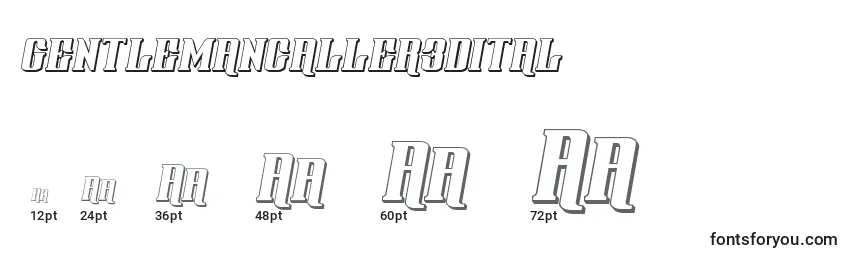 Gentlemancaller3dital (127804) Font Sizes