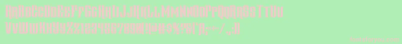 gentlemancallercond-fontti – vaaleanpunaiset fontit vihreällä taustalla