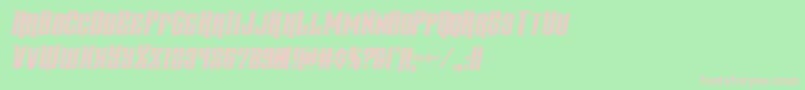 gentlemancallercondital Font – Pink Fonts on Green Background