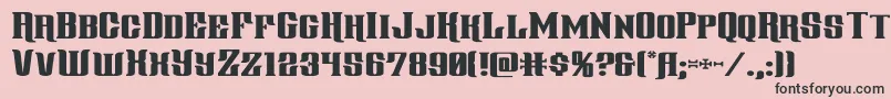 gentlemancallerexpand Font – Black Fonts on Pink Background