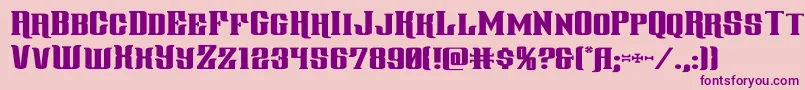 gentlemancallerexpand Font – Purple Fonts on Pink Background