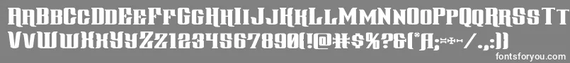 gentlemancallerexpand Font – White Fonts on Gray Background