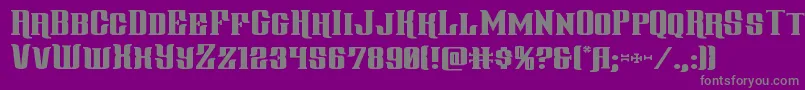 gentlemancallerexpand Font – Gray Fonts on Purple Background