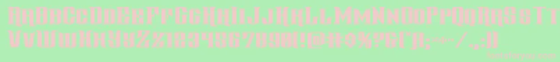 gentlemancallerexpand Font – Pink Fonts on Green Background